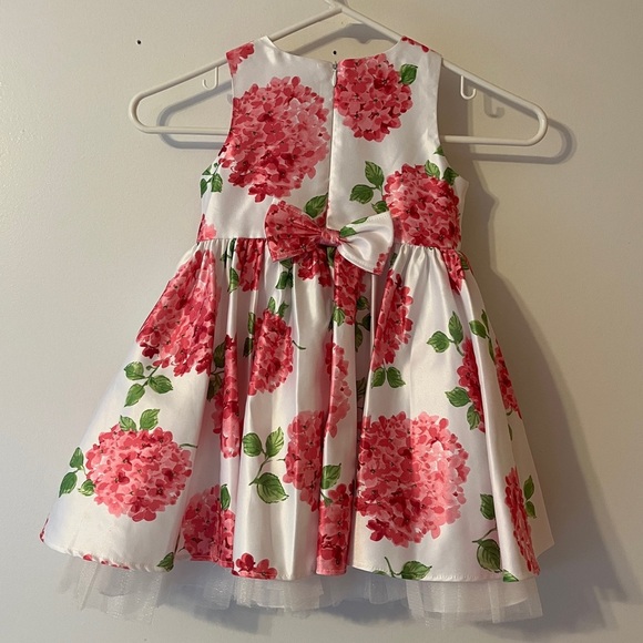 American Princess Pink Hydrangea Puffy Little Girls Dress Size 4T - Picture 5 of 7